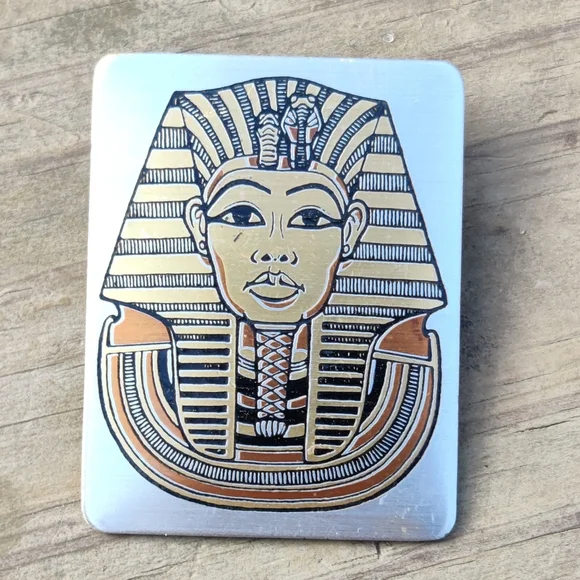 Vintage Reed & Barton Damascene Egyptian Pharoah pendant - Picture 5 of 9